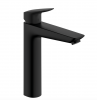 Hansgrohe Logis Jednouchwytowa bateria umywalkowa 190 bez kompletu odpływowego czarny mat 71091670